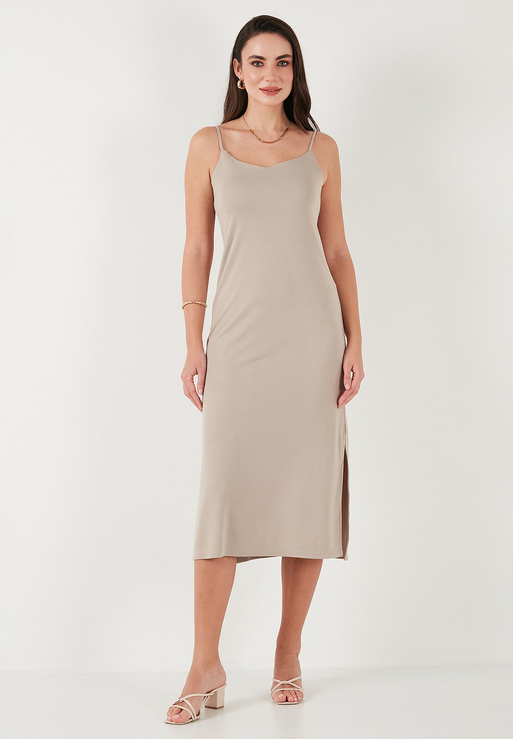 

Платье из джерси REGULAR FIT LELA, бежевый