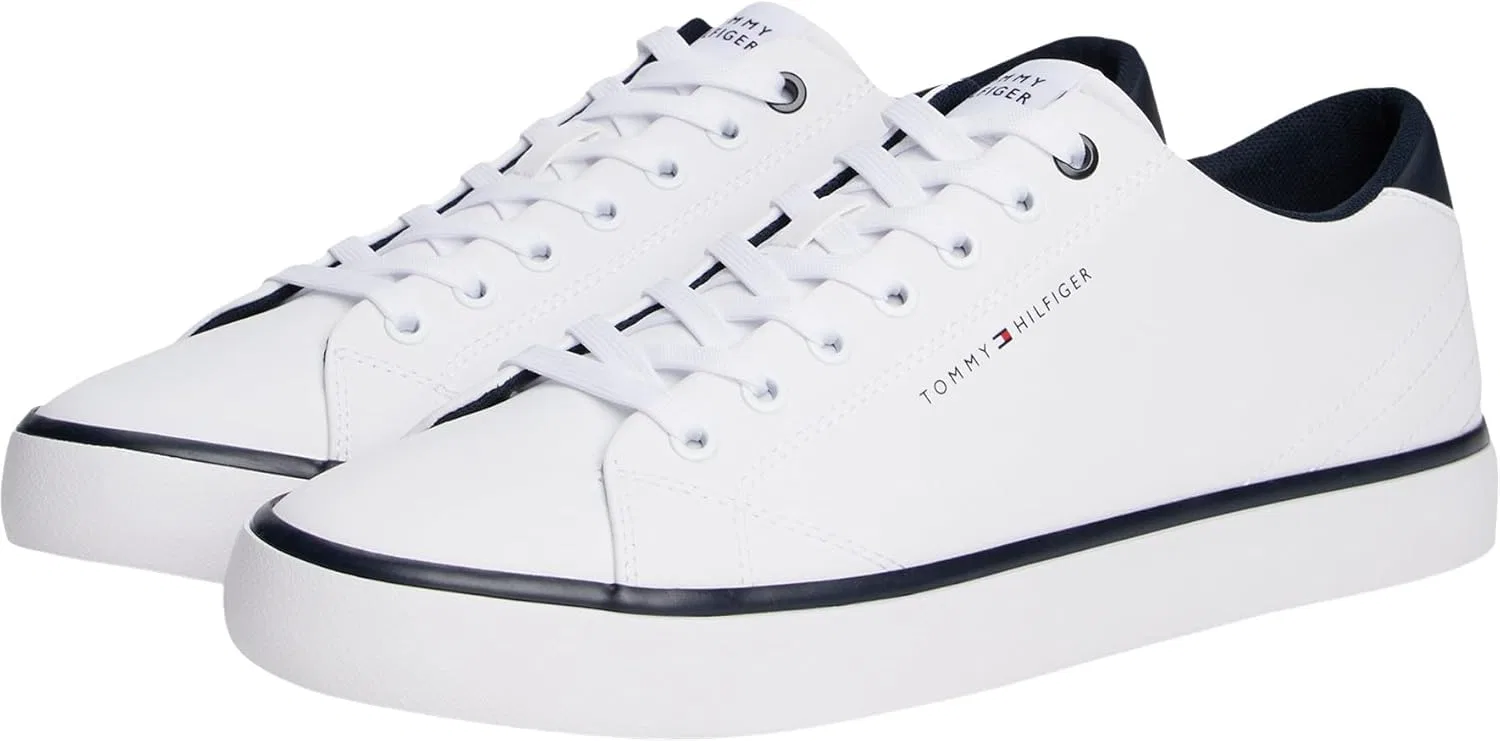 Мужские низкие вулканизированные кроссовки Tommy Hilfiger, White — фото 4