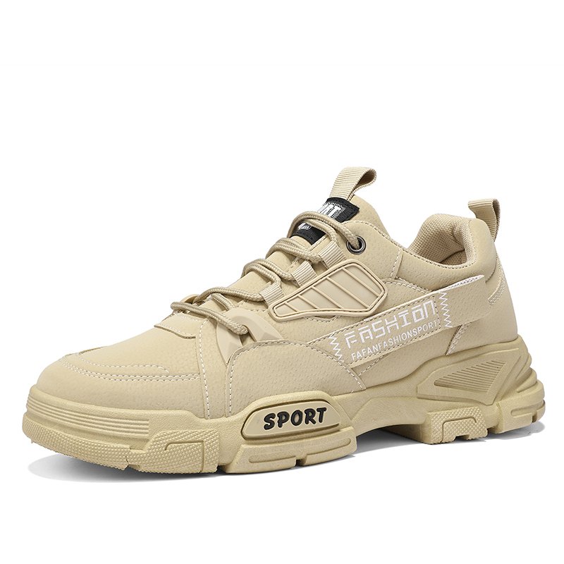

KUPE Мужские низкие кеды повседневные хаки, цвет Khaki