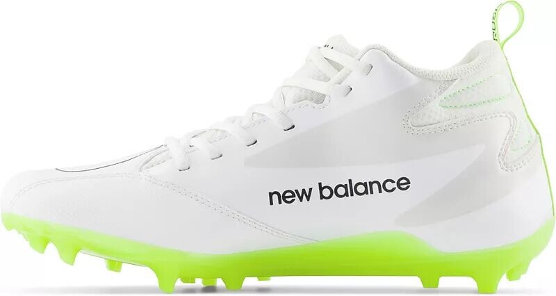 Бутсы New Balance Rush V4 Mid для лакросса, белый/зеленый — фото 3