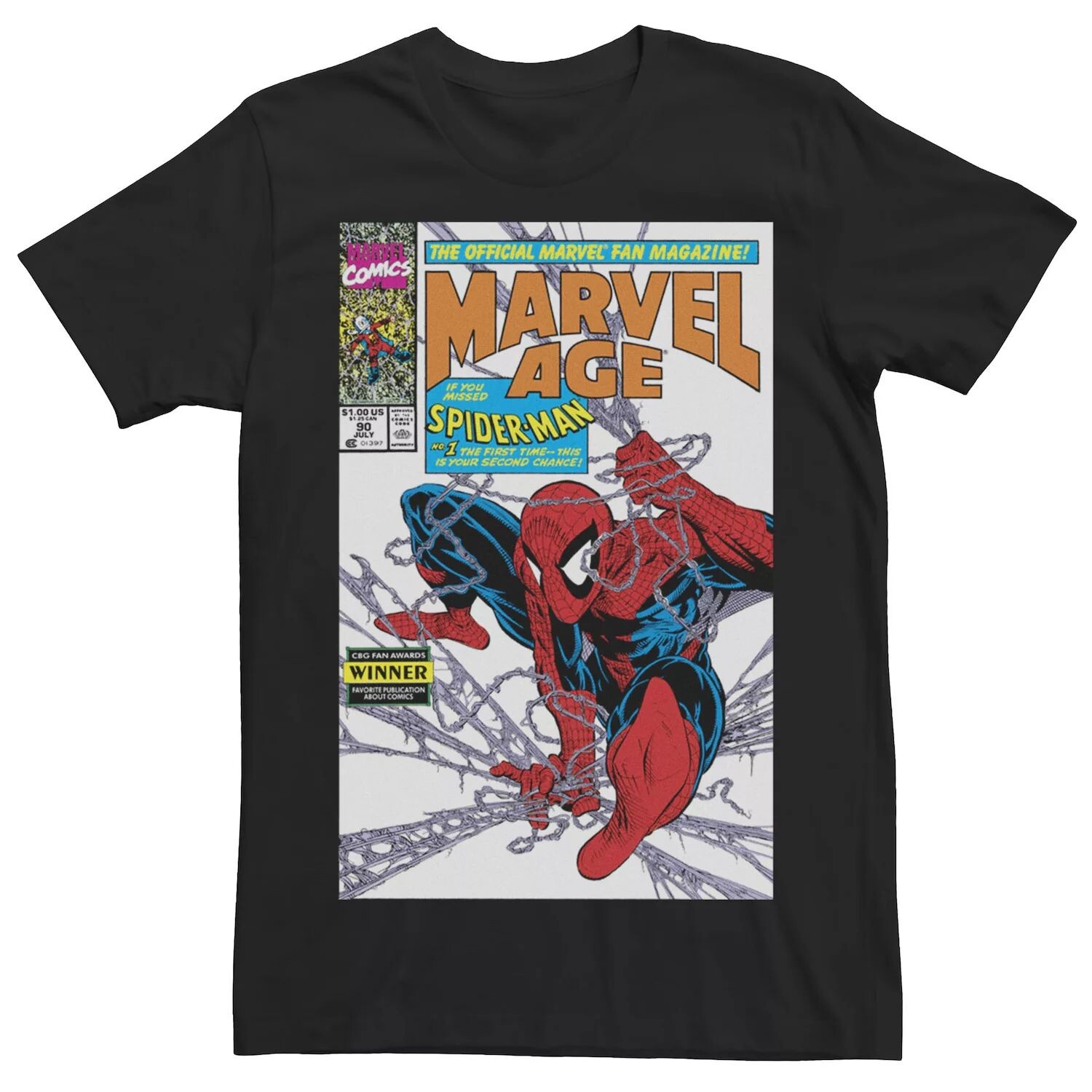 

Мужская футболка с рисунком Spidey Cover Marvel