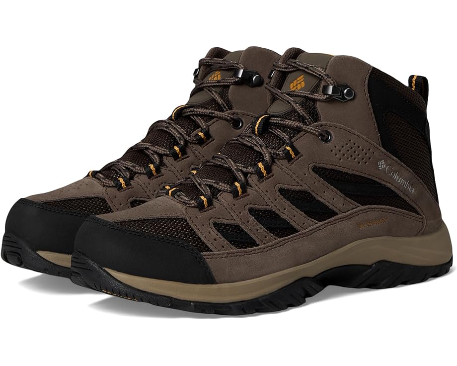 

Походные ботинки Columbia Crestwood Mid Waterproof, цвет Cordovan/Squash 1