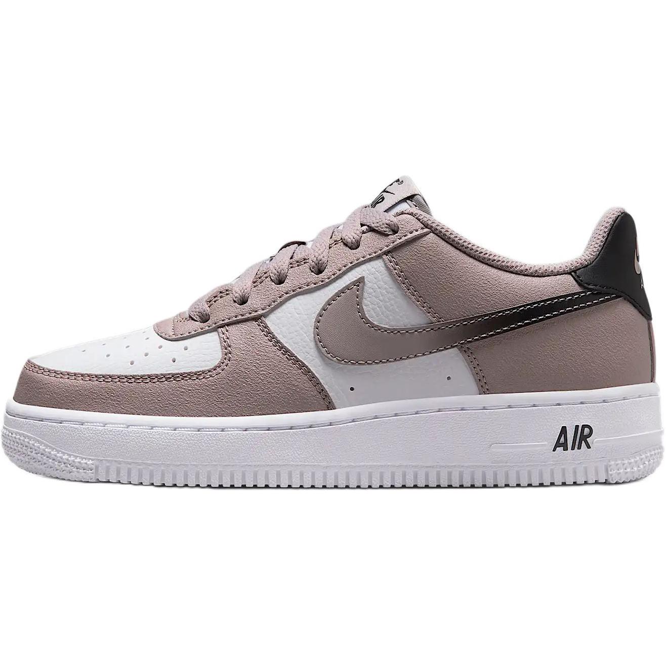 

Nike Air Force 1 устойчивые к истиранию амортизаторы низкие детские скейтбординг кроссовки Preppy Gray/White/Black Kids'