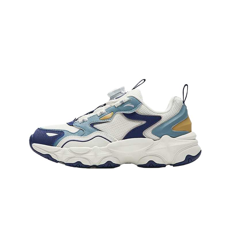 

Antakids Антискользящая и износостойкая дышащая низкая детская повседневная обувь Ivory White/Oil Blue/Wall Gray Kids'