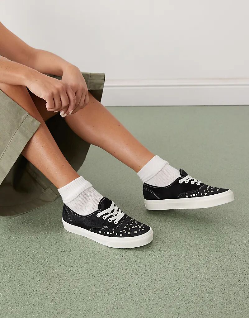 Кеды Vans Authentic в черном/зефирном цвете
