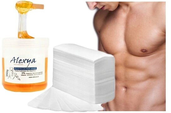 

Набор для депиляции сахарной пастой для мужчин - интимные зоны, спина, туловище, живот и т.д., Alexya