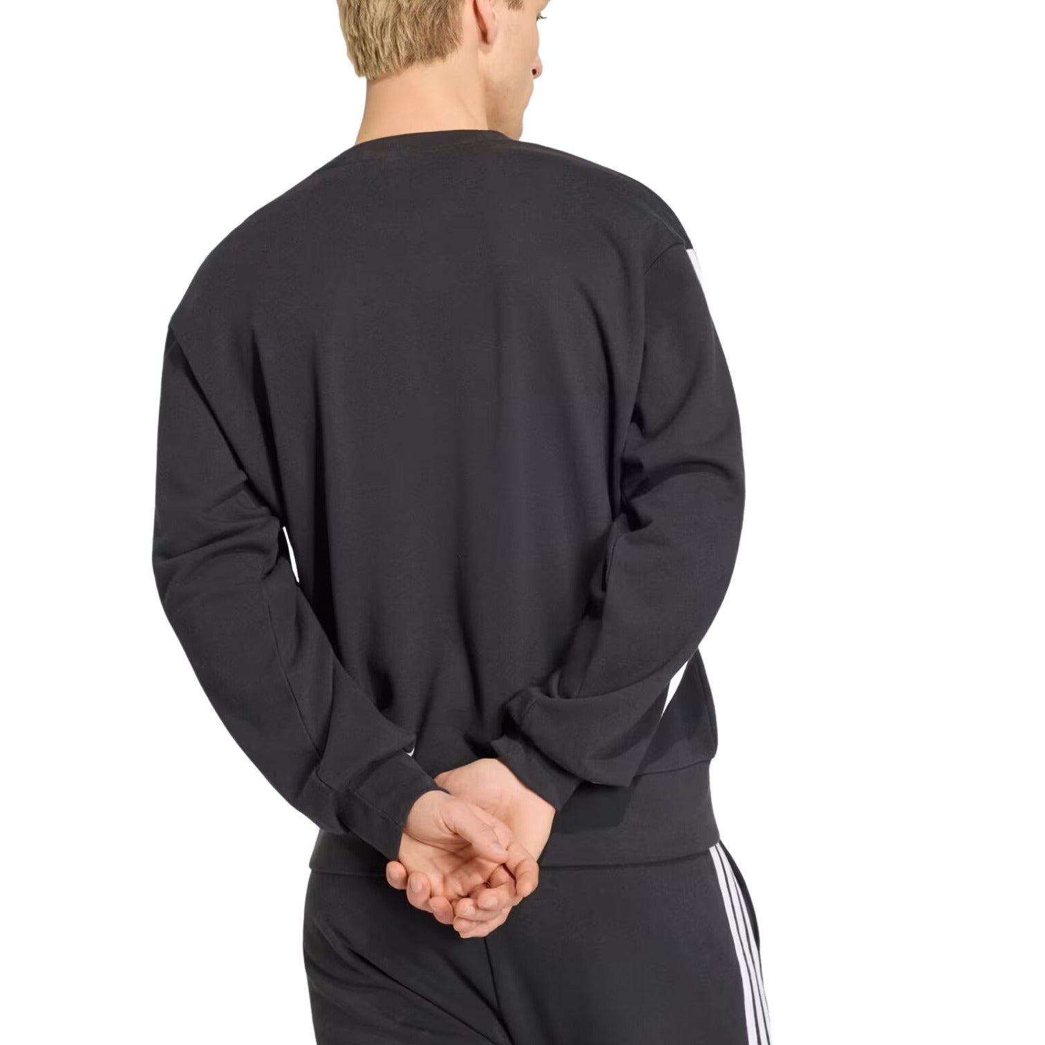 Свитшот Adidas Germany DNA Crew Sweat 'Black' — фото 3