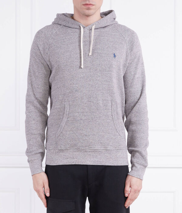

Толстовка мужская Polo Ralph Lauren однотонная из хлопка, серый