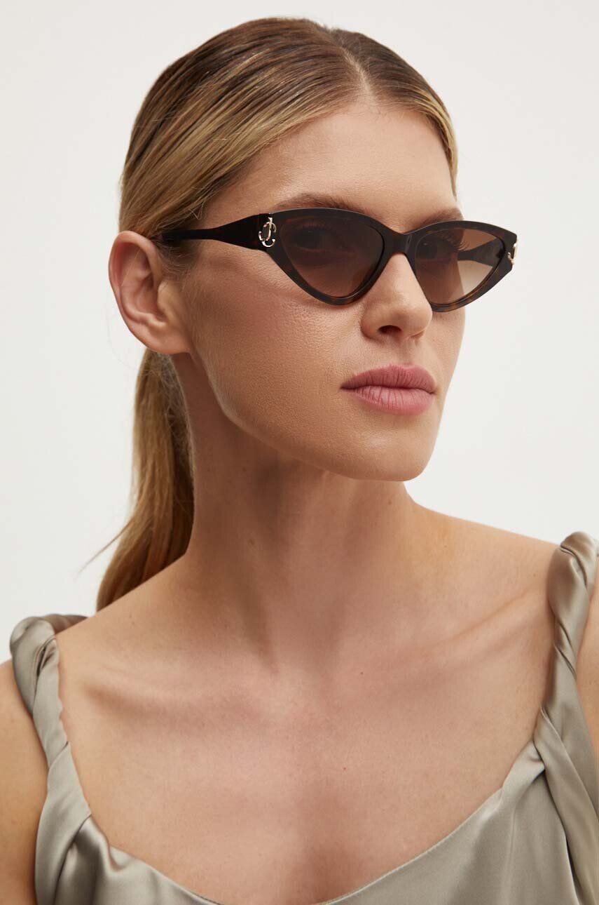 

Солнцезащитные очки Jimmy Choo, коричневый