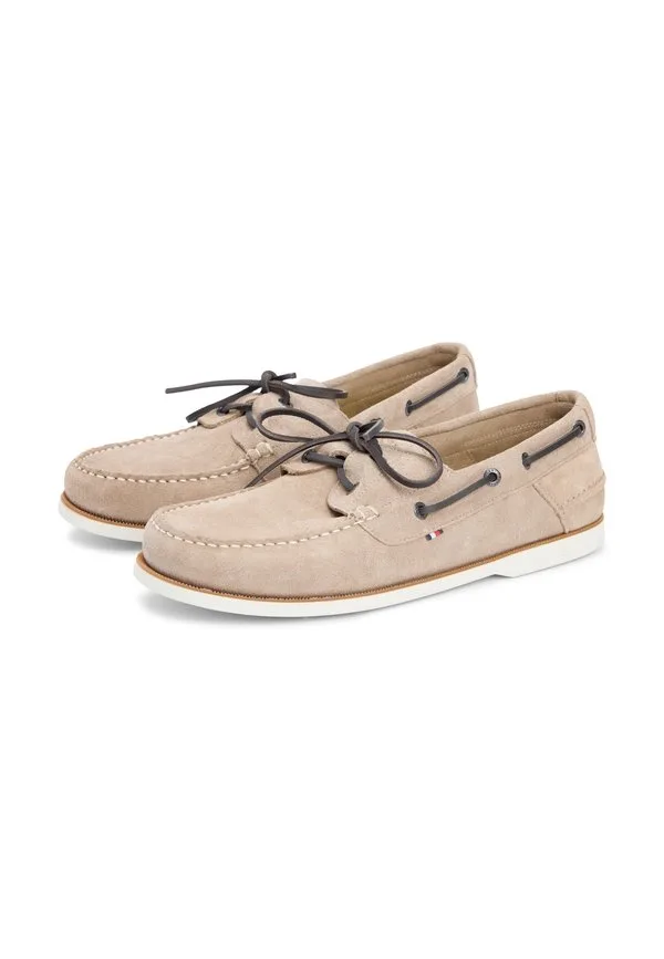 Замшевые лодочные туфли Tommy Hilfiger, Coastal Taupe — фото 2