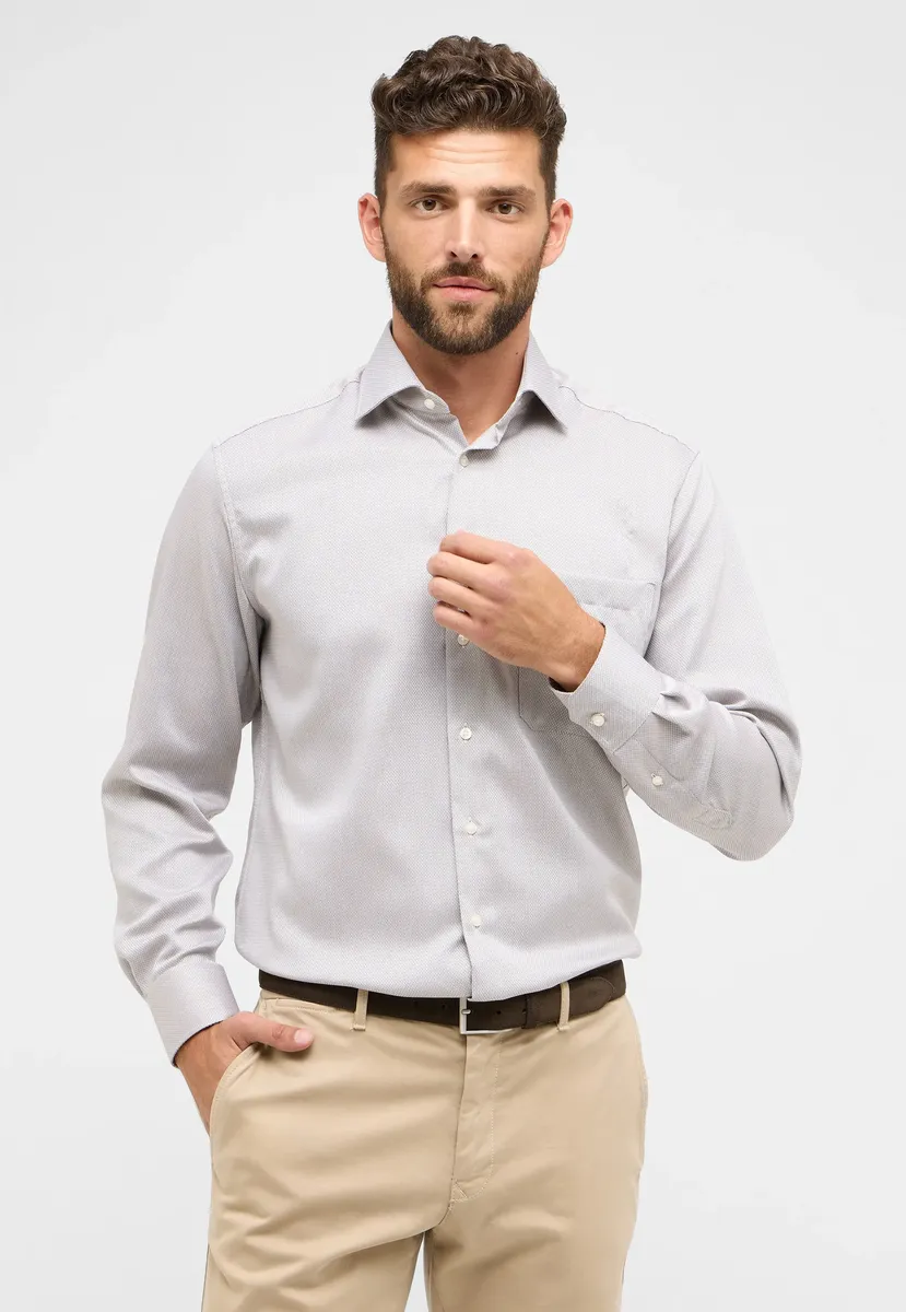 

Рубашка Eterna с длинными рукавами "COMFORT FIT", коричневый