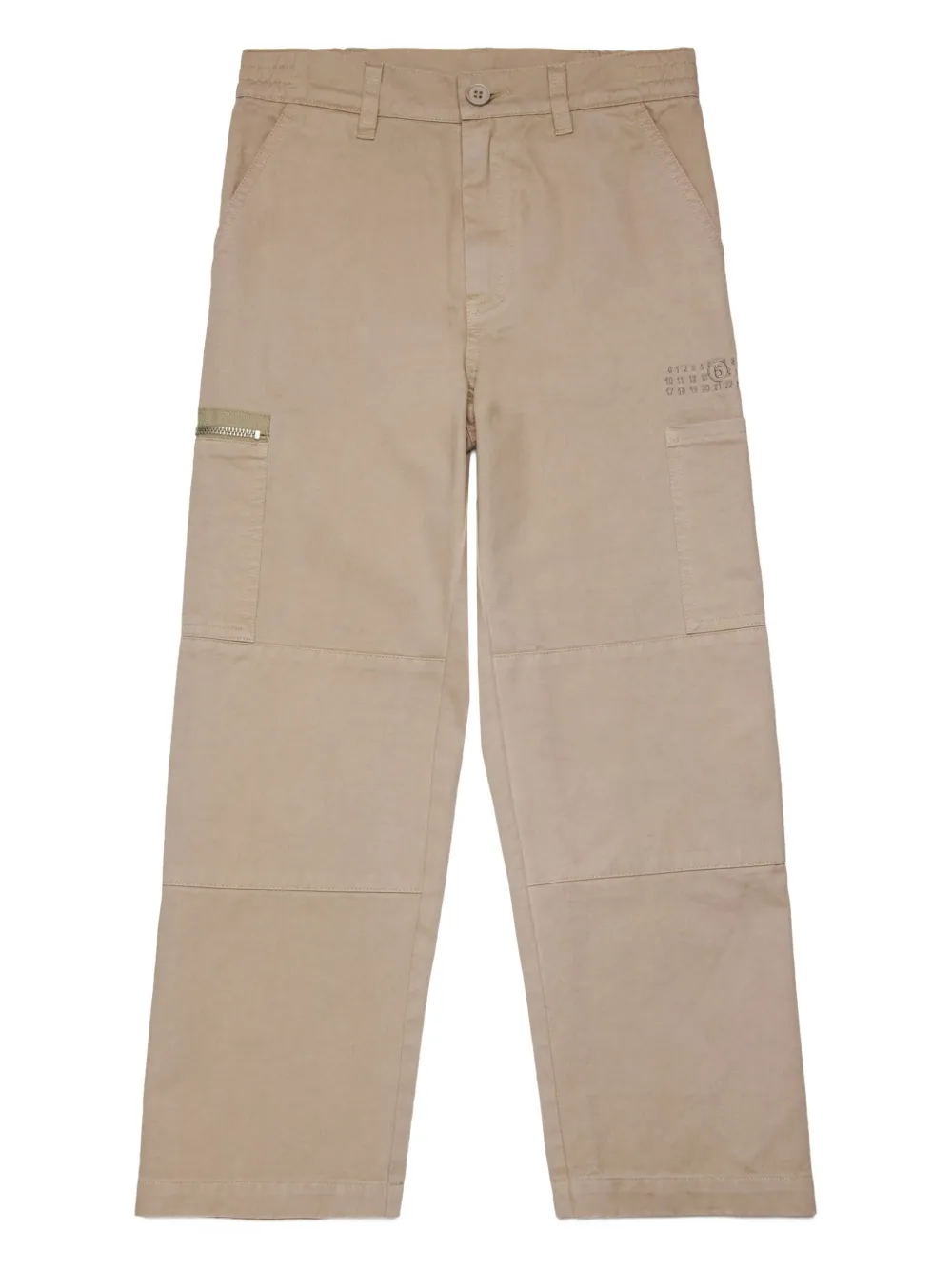 

Брюки с карманами MM6 Maison Margiela Kids, нейтральный