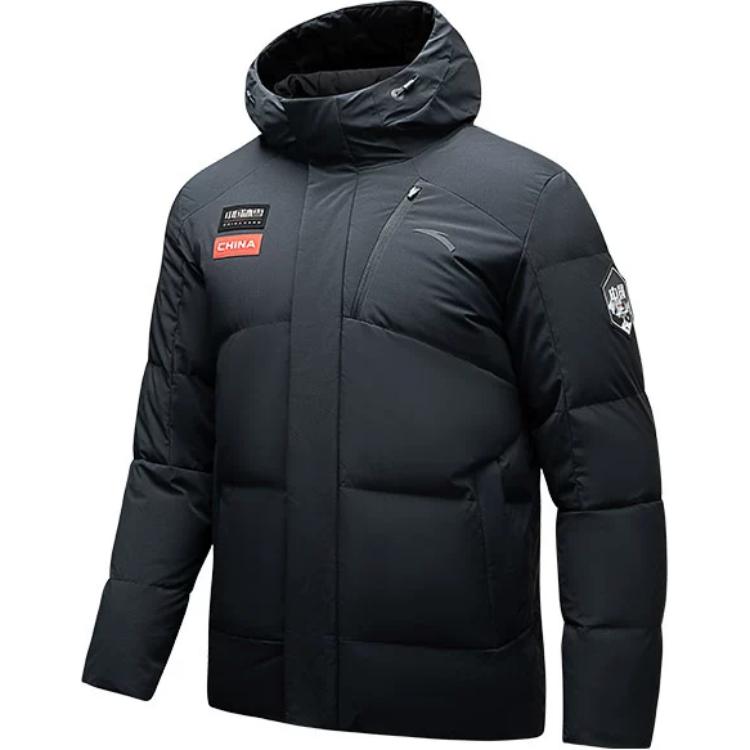 

ANTA Разнообразная тренировочная коллекция пуховик мужской базовый черный, Basic Black/Basic Black