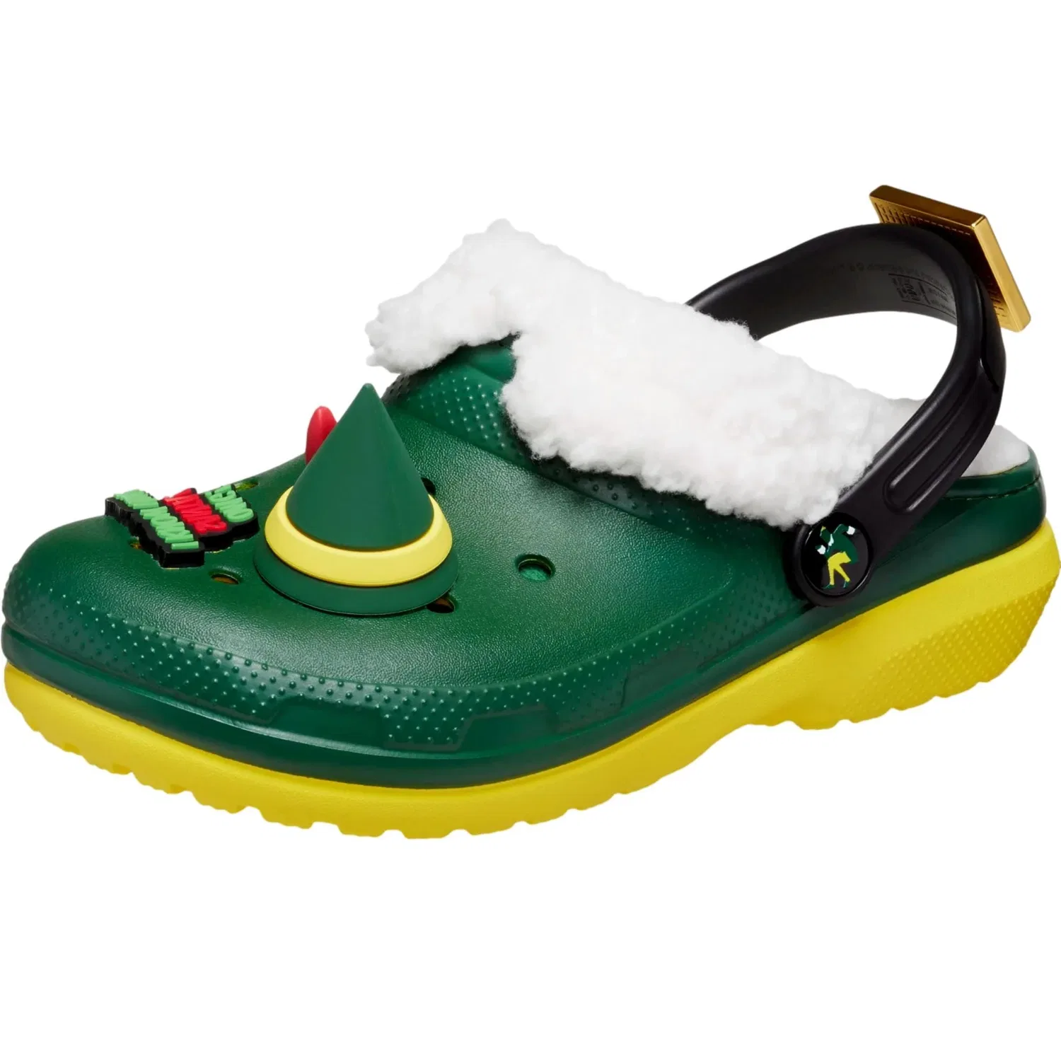 Детские сабо Crocs Classic Elf, зелено-желтые
