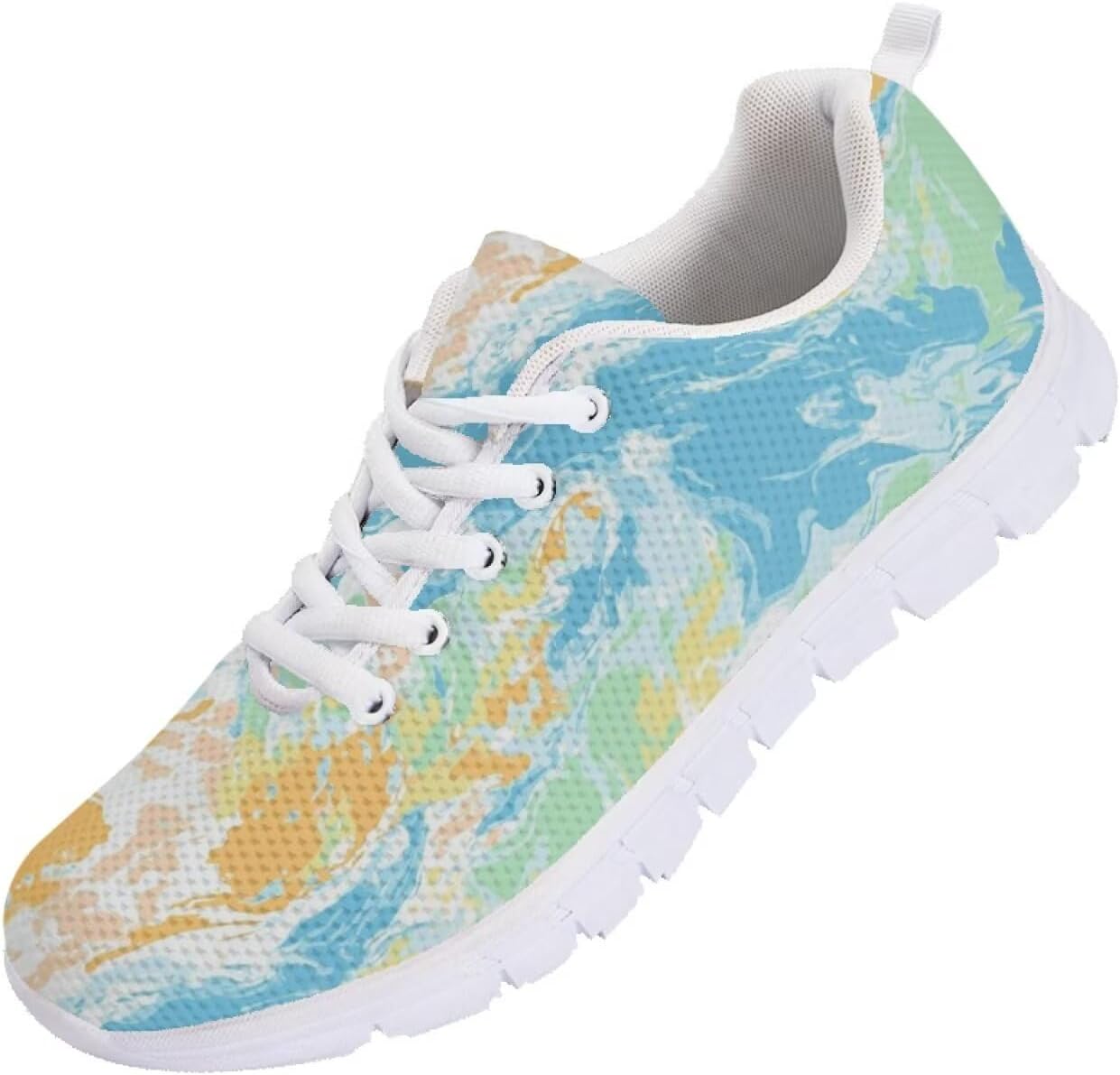 

Мужские кроссовки Funnydude Cool Print для бега и тренировок, спортивные сникерсы, легкие, дышащие, с сеткой, Tie Dye