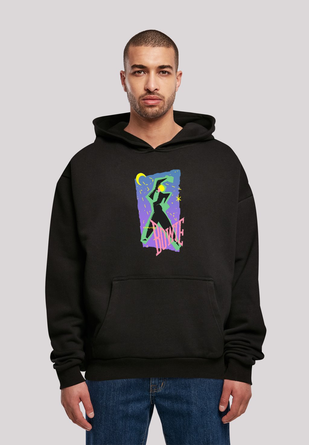 

Толстовка DAVID BOWIE MOONLIGHT DANCE - Hoodie F4NT4STIC, черный