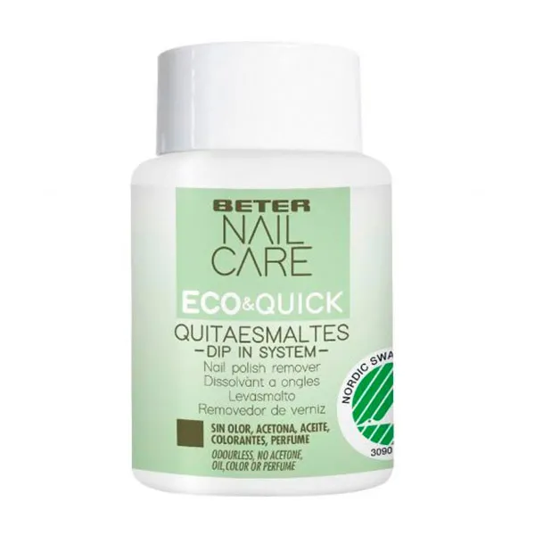 

Жидкость для снятия лака без ацетона Eco & Quick Quitaesmaltes Dip In System Beter, 75 ml