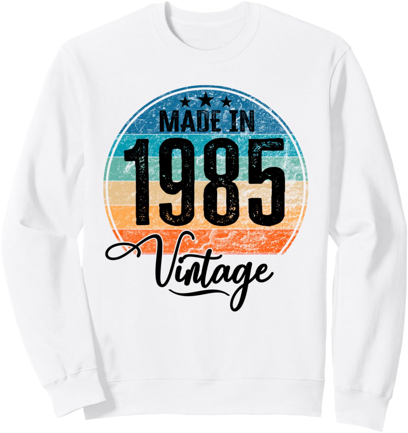 

Винтажная толстовка ко дню рождения 1985 года Kattos - Happy Birthday 1985, белый