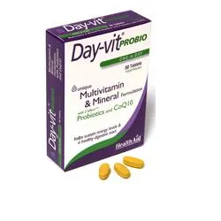 

Мультивитаминная добавка Day-vit Probio, 30 таблеток Health Aid