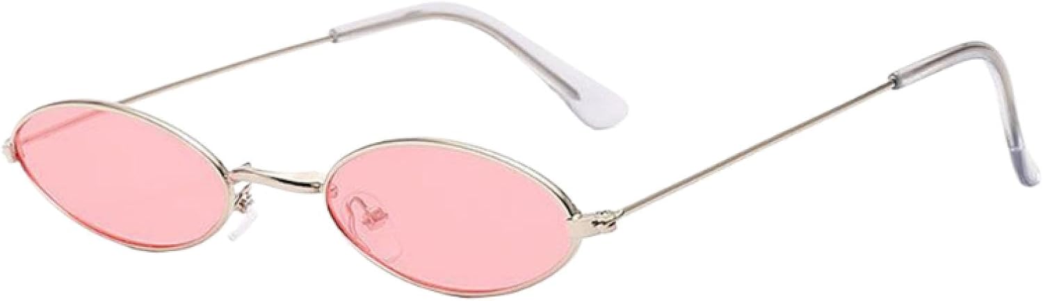 

Солнцезащитные очки с защитой от УФ-излучения UV400 | Маленький овальный цвет, красный металлик | Для женщин и мужчин, для занятий спортом на открытом воздухе и вождения DSVIGF, 07 Silverpink