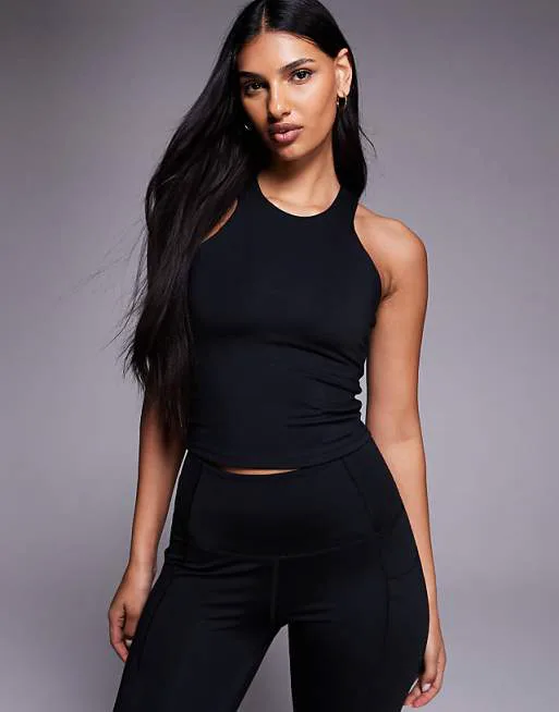 

4505 Черный жилет со спиной Icon Active Racer с внутренним бюстгальтером и съемной подкладкой