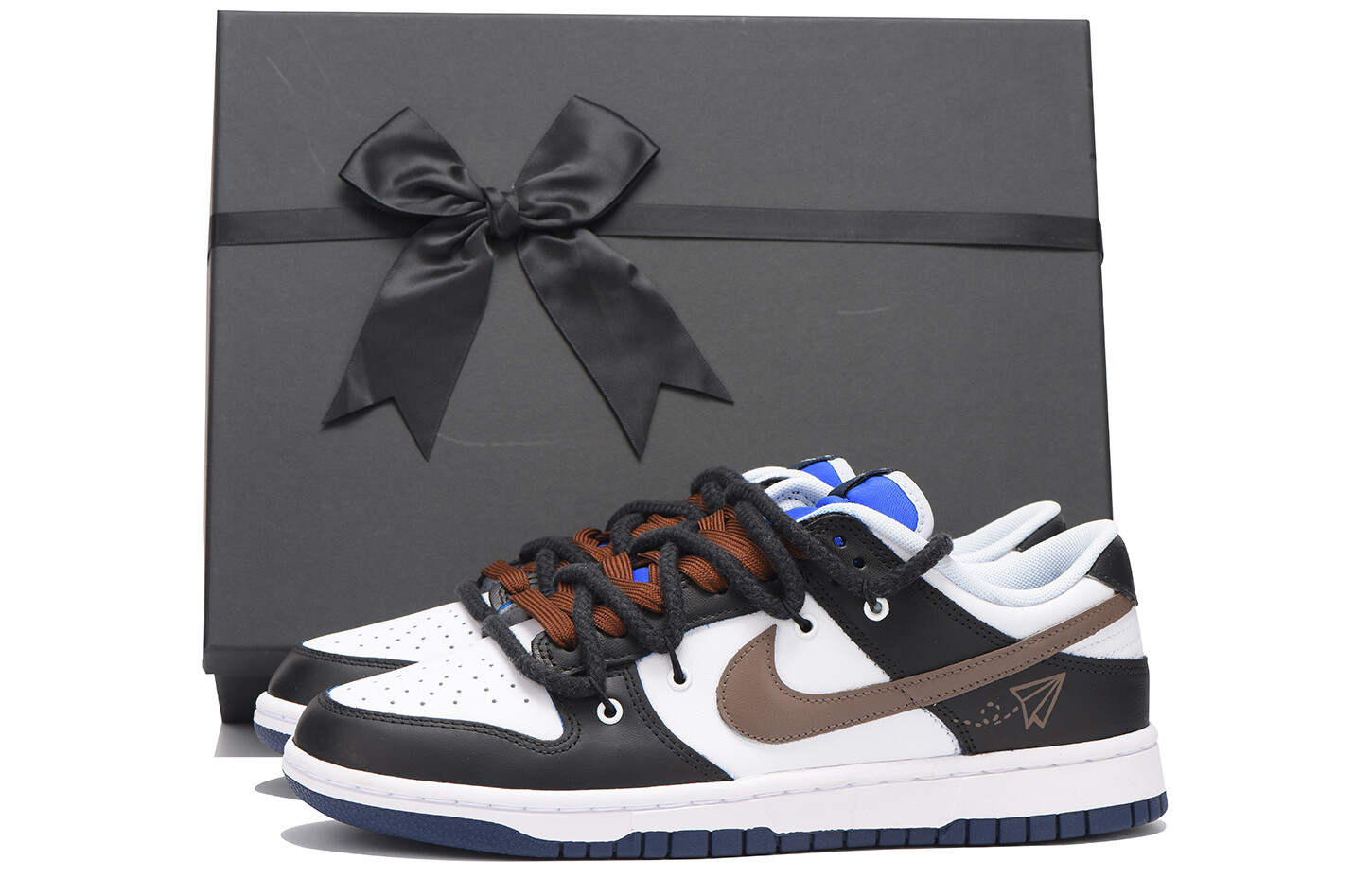 

Кроссовки Nike Dunk Skateboarding Shoes Men Low-top Brown, цвет Coffee