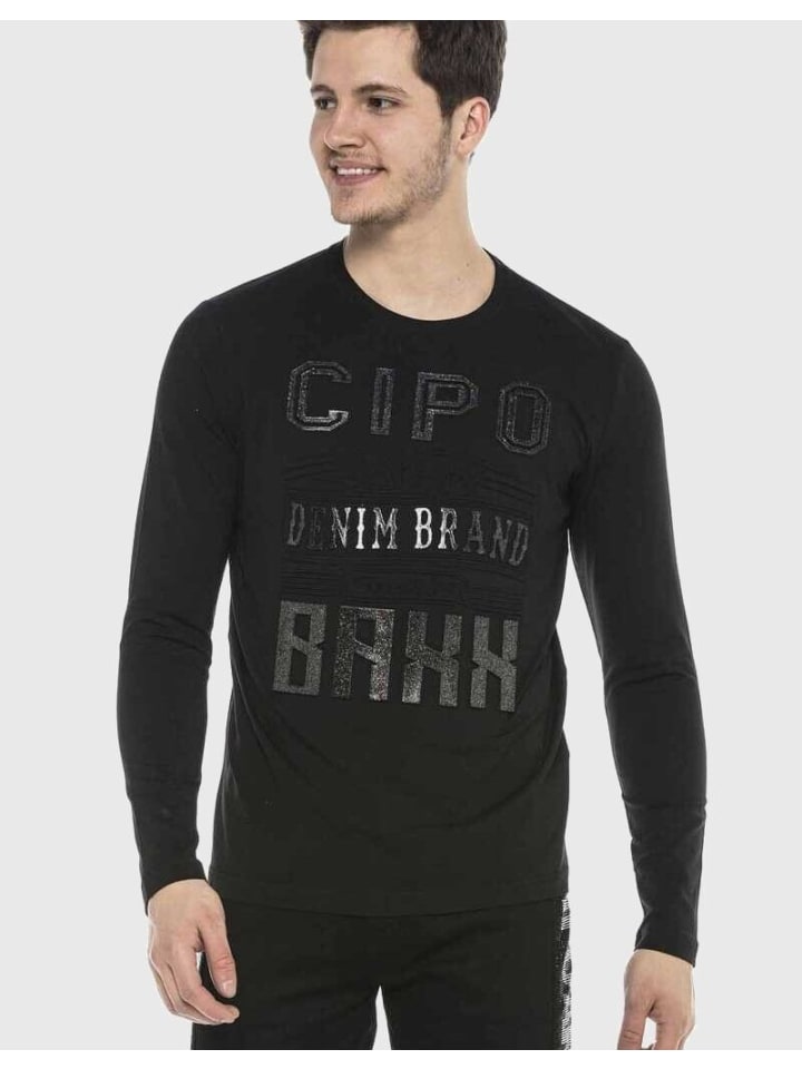 

Функциональный лонгслив Cipo & Baxx, черный