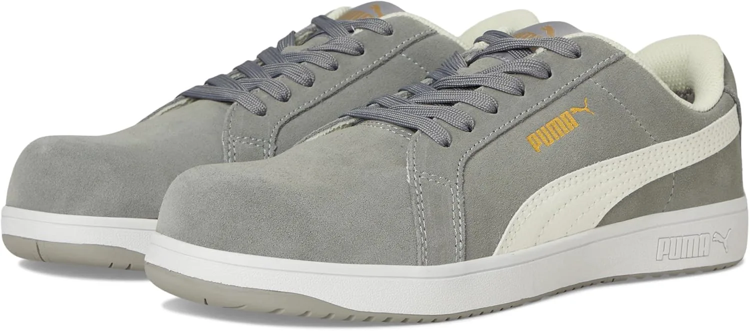 Мужские кроссовки Puma Iconic Suede Low Eh, серый/белый — фото 4