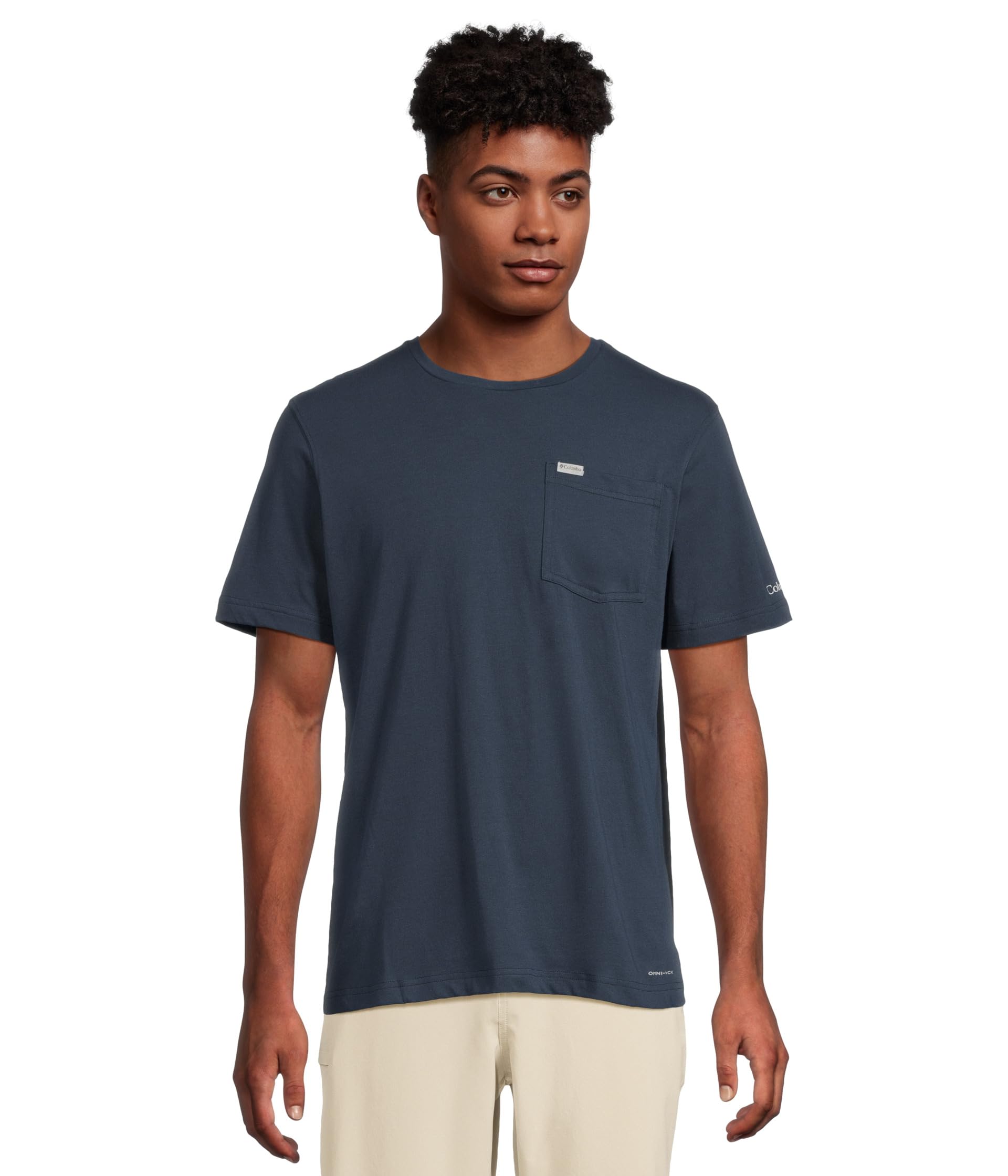 

Футболка Columbia Thistletown Hills Pocket Tee, Collegiate Navy HeatherSee Less