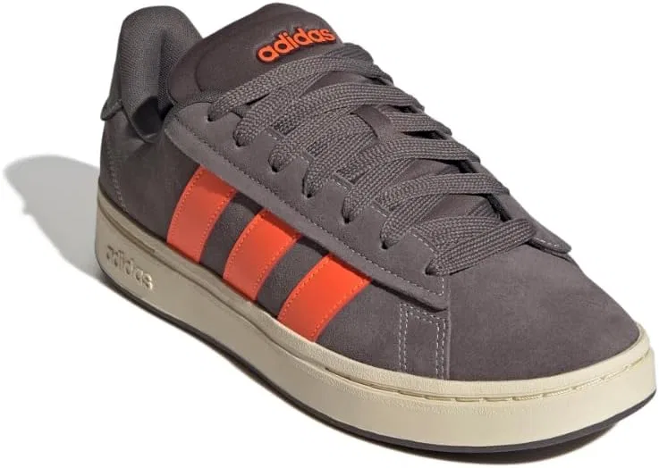 Кроссовки Grand Court Alpha, adidas, Charcoal/Impact Orange/Warm Vanilla