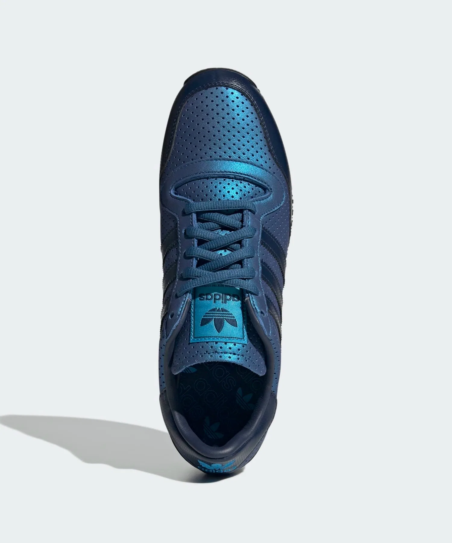 Унисекс кроссовки adidas GALAXY OG с перфорацией синие — фото 2