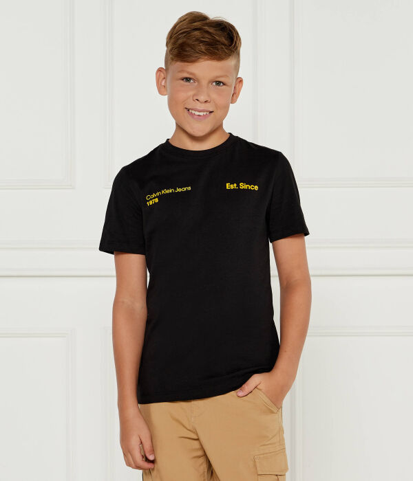 

Футболка детская Calvin Klein Jeans Regular Fit, черный / золотой
