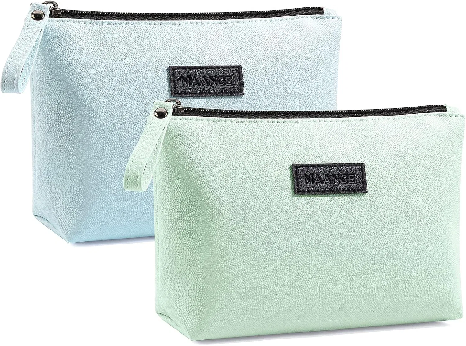 Маленькая косметичка из искусственной кожи от MAANGE Maange, Green + Blue