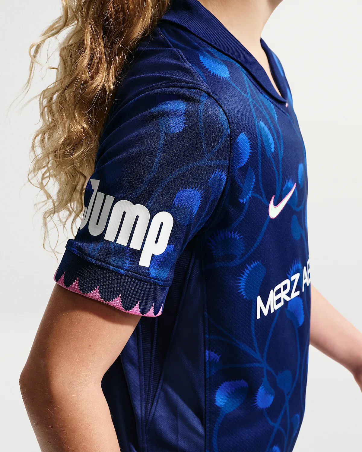 Большие детские Nike Dri-FIT NWSL Replica Jersey North Carolina Courage Stadium Away, Blue Void — фото 2