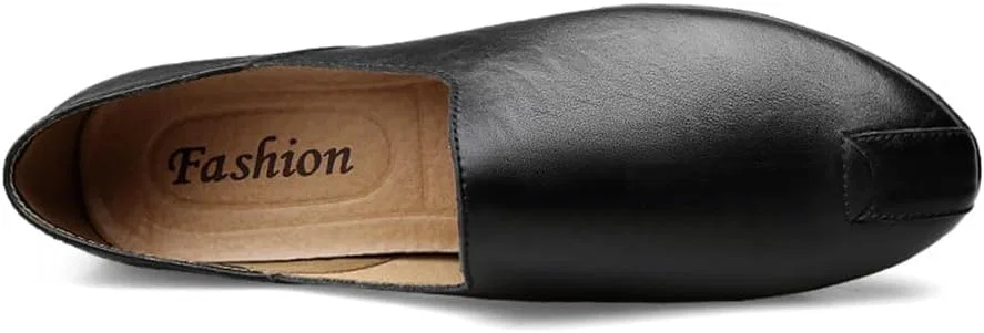 Лоферы кожаные Handmade Loafers, Black Abborora — фото 4