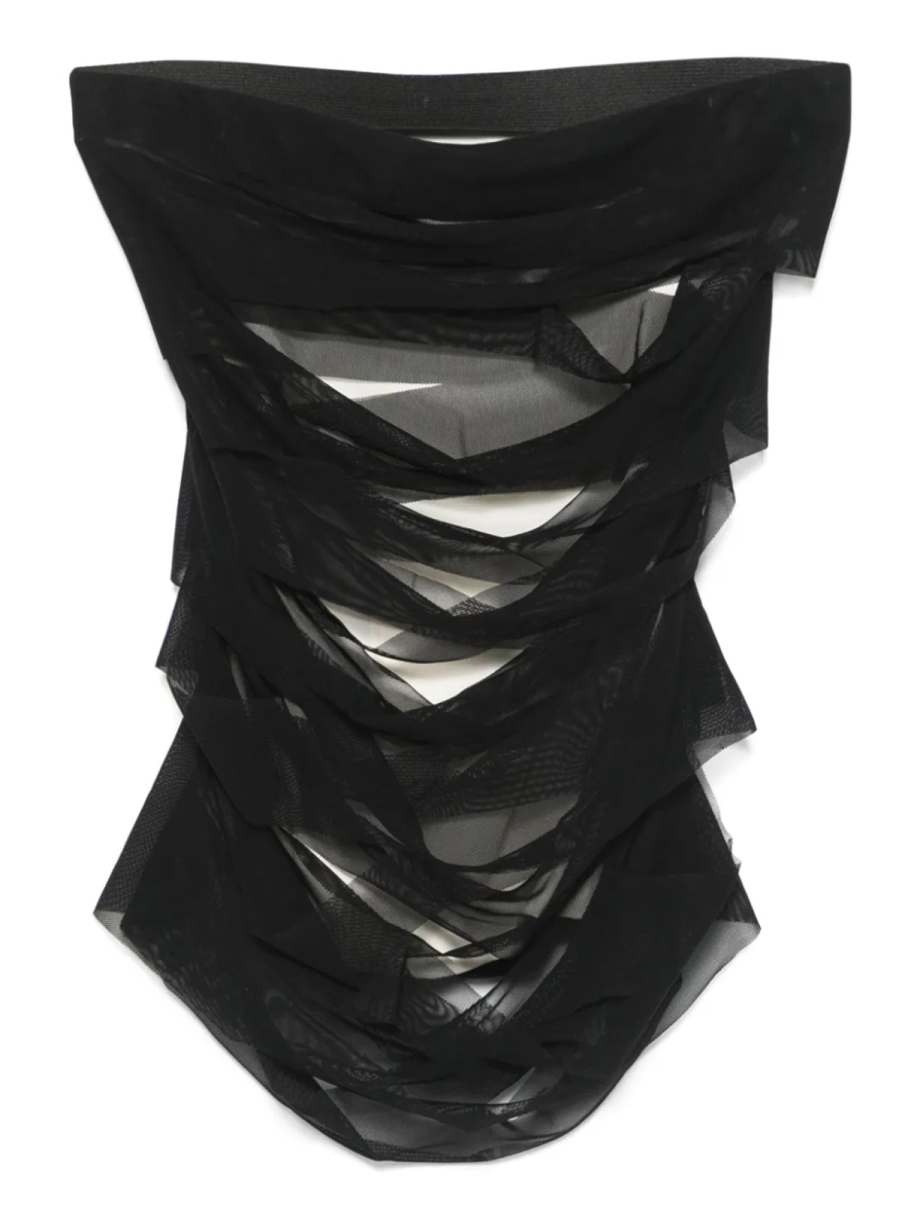 

Многослойный топ MM6 Maison Margiela, черный