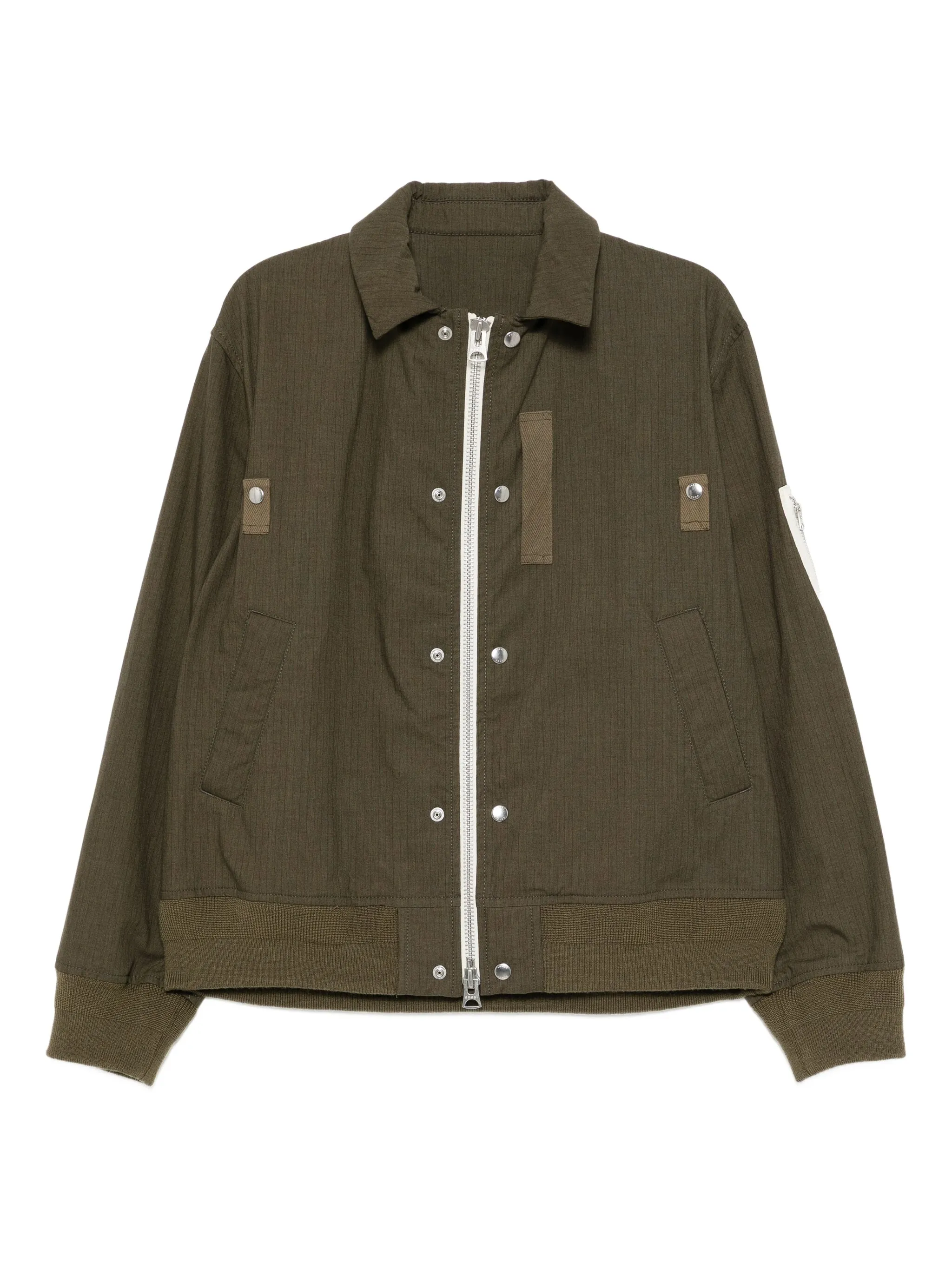 

Куртка с воротником Sacai, зеленый