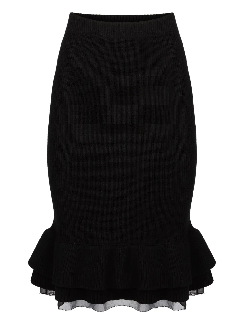 

Юбка с оборками Nina Ricci, черный