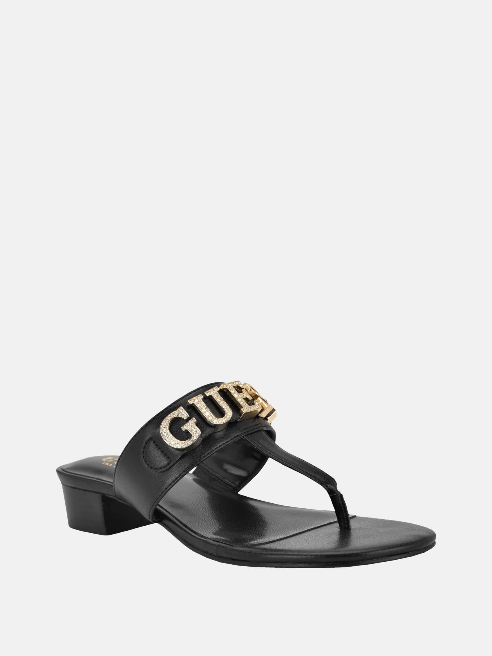 Lites босоножки на квадратном каблуке с Т-образным ремешком Guess Factory, черный