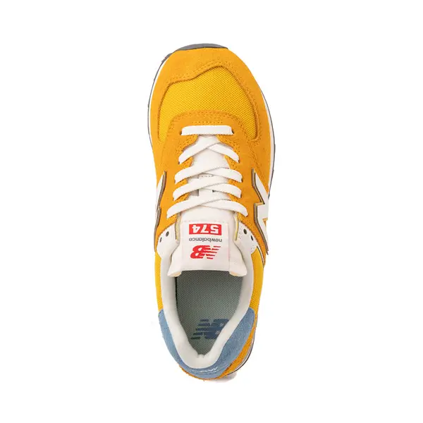 Кроссовки Womens New Balance 574 Athletic Shoe, цвет Varsity Gold — фото 2