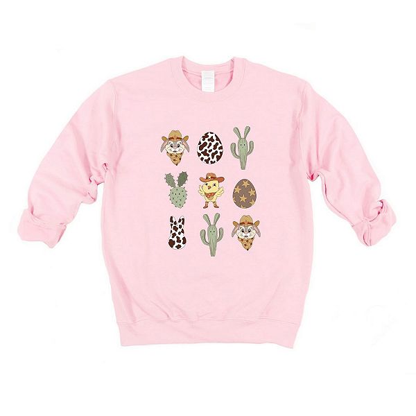 

Свитшот Western easter chart Simply Sage Market, Light Pink