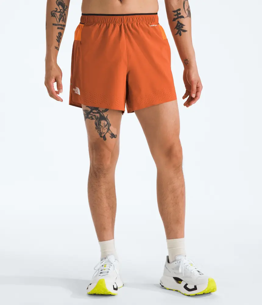 

Мужские шорты Summit Series Pacesetter 5 дюймов The North Face, Iron Bronze/Digital Orange