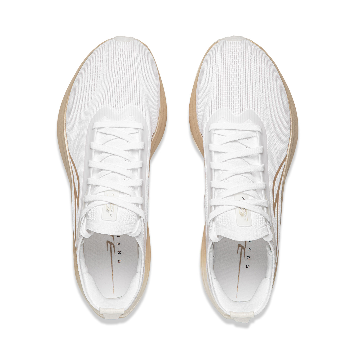 Flyco 5 ELITE кроссовки для бега унисекс низкие White Gold LINING, белый золотой — фото 4