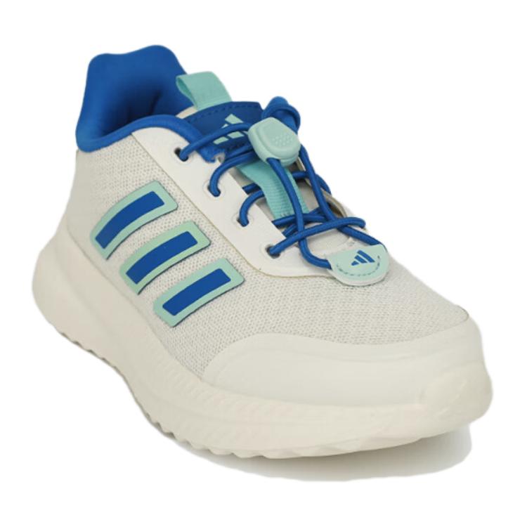 Adidas X_PLRPATH Износостойкие низкие детские кроссовки для тренировок белого и синего цвета — фото 3