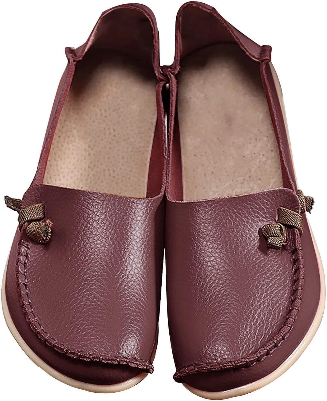 

Женские лоферы ZWRXW для повседневной носки, комфортная ходьба, милые плоские лоферы, женские тапочки без шнурков, легкие модные мокасины, обувь для вождения, лодочные туфли, Coffee