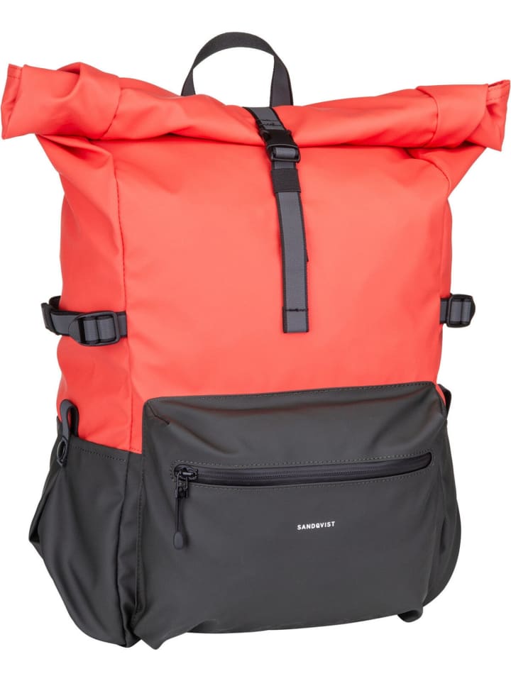 

Рюкзак SANDQVIST / Ruben 20 Rolltop, цвет multi orange/dark green