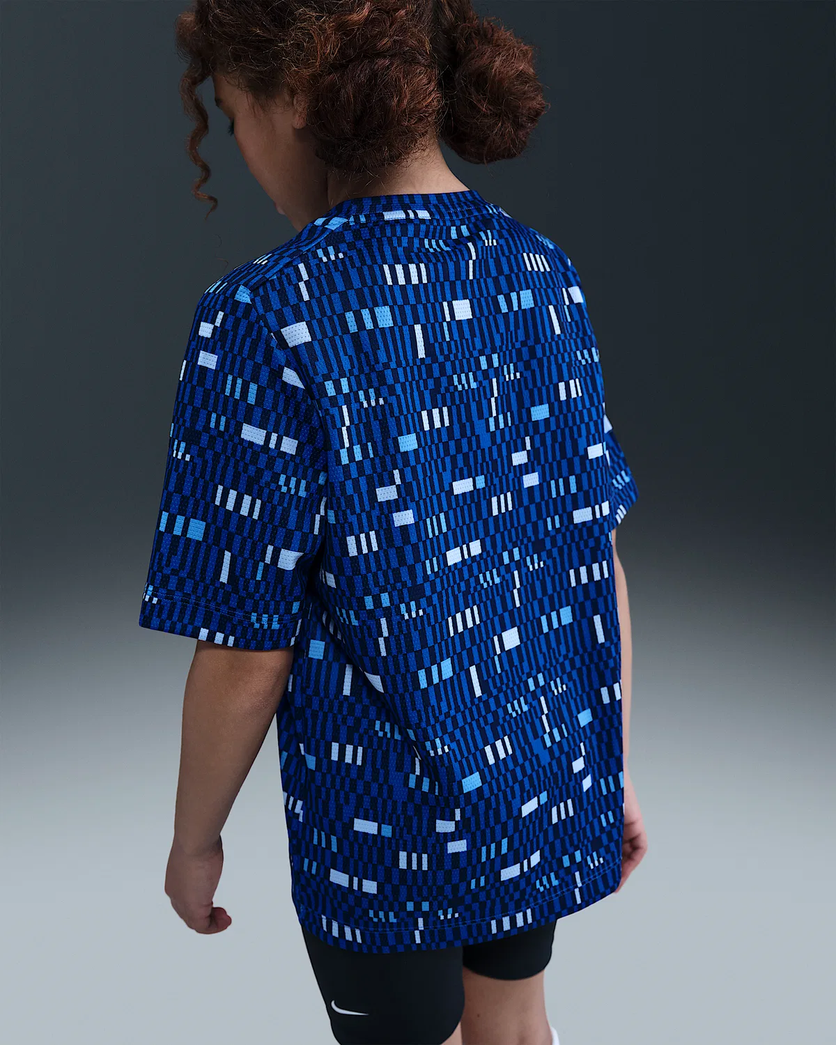 Детская футболка Dri-FIT с коротким рукавом Nike Multi, Game Royal/White — фото 4