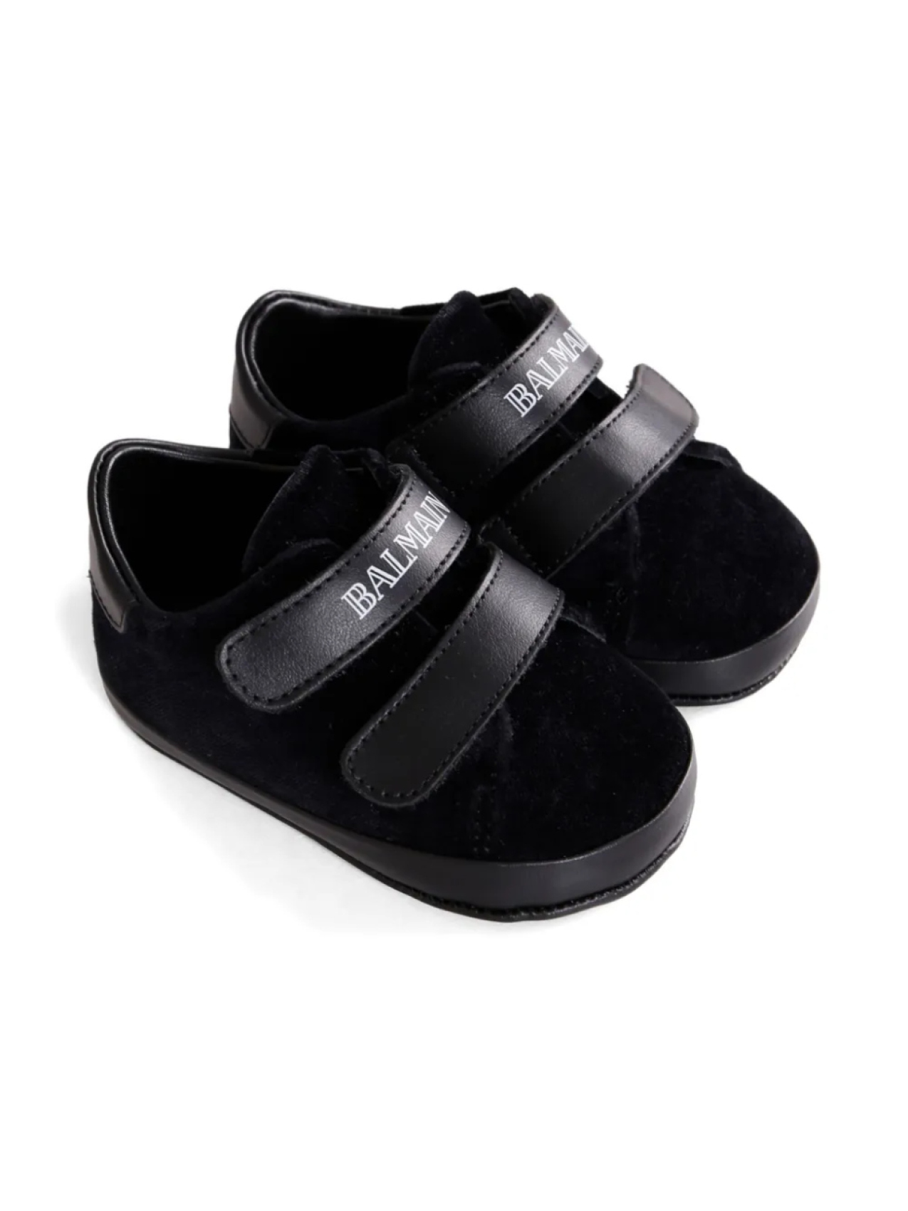 

Бархатные кеды Balmain Kids, черный