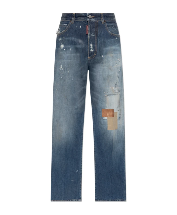 Джинсы, песок, Диего Dsquared2, синий