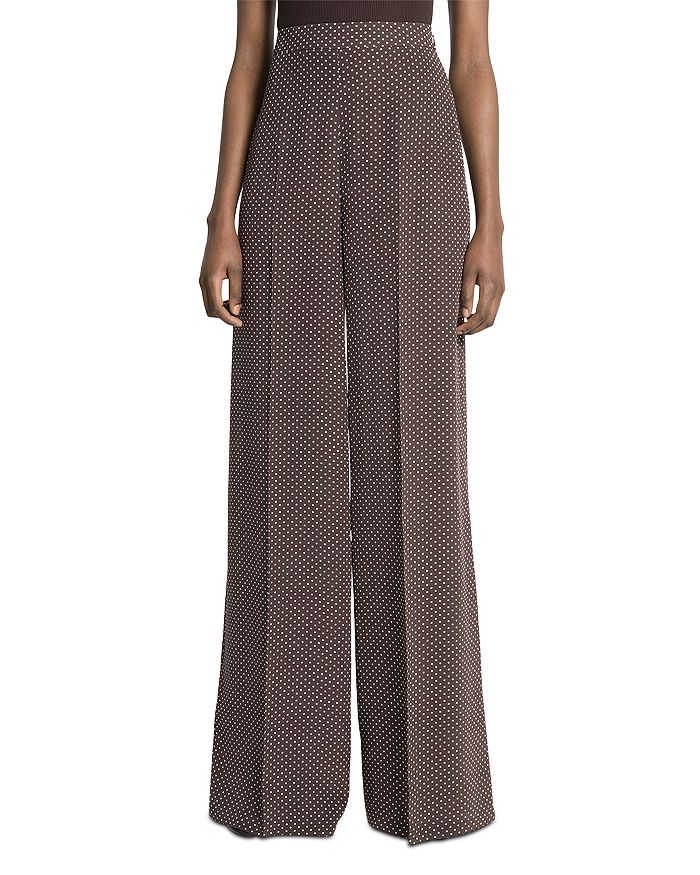 

Широкие брюки Kobi Halperin из струящегося шелка Michael Kors Collection, коричневый